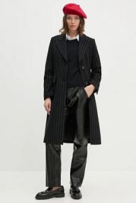 Płaszcz Sisley  czarny damski 2G1DLN04Z