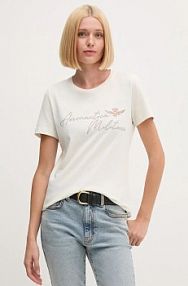 T-shirt aeronautica militare  beżowy damski TS2354DJ638