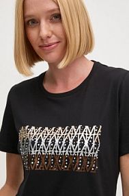 T-shirt aeronautica militare  czarny damski TS2357DJ638