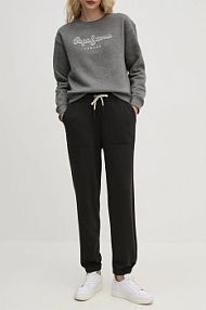 Spodnie dresowe aeronautica militare  czarne damskie PF963DF568