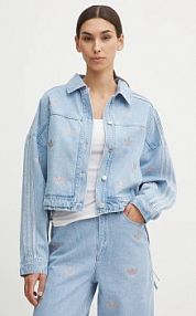 Kurtka jeansowe adidas Originals  niebieska damska JN3021