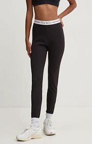 Legginsy Tommy Jeans  czarne damskie DW0DW18748