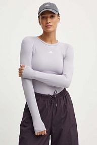 Longsleeve adidas performance  fioletowy damski IX3262