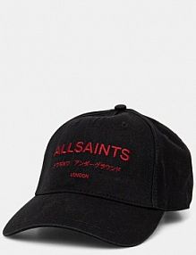 Czapka z daszkiem AllSaints  czarna damska 29AS200808