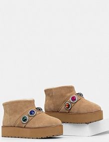 Śniegowce Kurt Geiger London  beżowe damskie 3512940209.BE