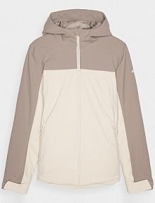 Kurtka narciarska brązowa 4F 4FWAW24TTJAF572-82S