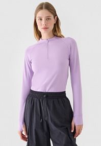 Longsleeve fioletowy 4F damski 4FRAW24TLONF434-51S