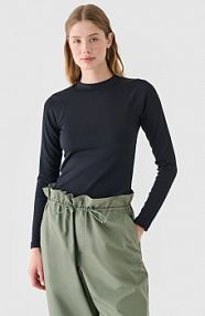 Longsleeve czarny 4F damski 4FWAW24TLONF361-20S