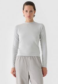 Longsleeve szary 4F damski 4FWAW24TLONF361-25S