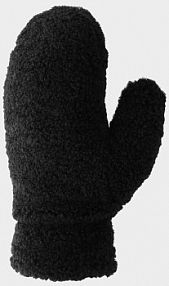 Rękawiczki czarne 4F damskie 4FWAW24AGLOU088-20S