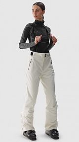 Spodnie narciarskie białe 4F 4FWAW24TFTRF698-11S
