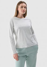 Longsleeve szary 4F damski 4FWMM00TLONF431-27M