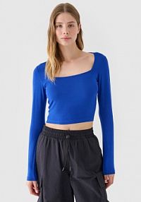 Longsleeve niebieski 4F damski 4FRSS24TLONF499-36S