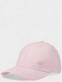 Czapka z daszkiem różowa 4F damska 4FWAW24ACABF420-56S