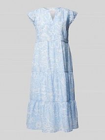 Sukienka midi z efektem stopniowania s.Oliver RED LABEL niebieska EAN 2147261