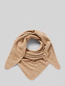 Szal trójkątny z mieszanki bawełny s.Oliver RED LABEL beżowy damski EAN 2155603