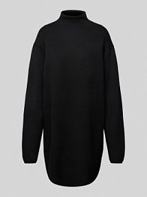 Sukienka z dzianiny dresowej ze stójką model Ola EDITED czarna EAN EDT8694002