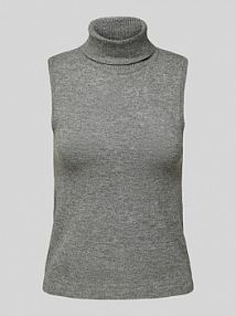 Top z dzianiny z golfem model Rivka EDITED szary damski EAN Fein oA Rolli Tw