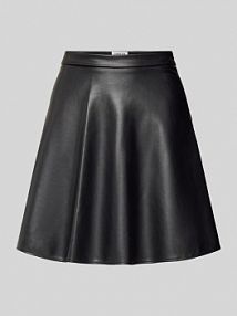 Spódnica mini z zamkiem błyskawicznym model Verenice EDITED czarna EAN GJ PU Mini