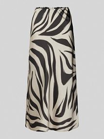 Spódnica midi z plisami model BLOSA FREE/QUENT czarna EAN Zebra Shine Midi