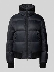 Bomberka z puchowym wypełnieniem model ELA IQ Studio czarna damska EAN BOMBER STRICKBÜN