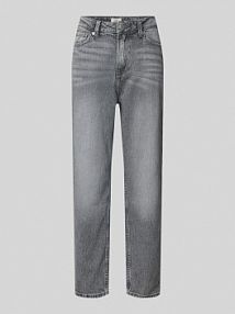 Jeansy o kroju slim fit z 5 kieszeniami QS srebrne damskie EAN 2158195
