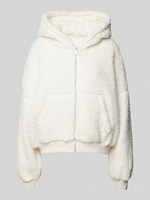 Kurtka z obszyciem ze sztucznego futra QS biała damska EAN JCK Flausch Over