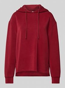 Bluza o kroju regular fit z kapturem i tunelem s.Oliver RED LABEL czerwona damska EAN Scuba Hoodie 9