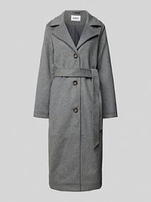 Płaszcz z wiązanym paskiem model Tribina 3995 moves szary damski EAN 235973995