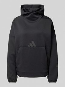 Bluza z kapturem z nadrukiem z logo ADIDAS SPORTSWEAR czarna damska EAN Scuba HD