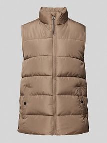 Kamizelka pikowana ze stójką model mabelle Fransa szara damska EAN 20614814