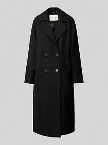 Płaszcz z kołnierzem z połami model MARGOT YAS czarny damski EAN 26034627