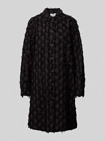 Sukienka o długości do kolan z frędzlami i listwą guzikową JAKE*S STUDIO WOMAN czarna EAN Feather HBK10