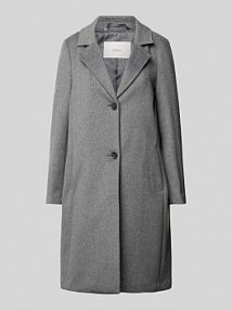 Płaszcz z kołnierzem z połami s.Oliver RED LABEL szary damski EAN 2151035