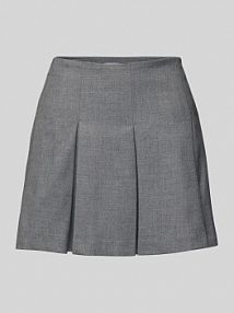 Spódnica mini z kontrafałdą EDITED szara EAN GJ Falten Mini