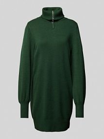 Sukienka z dzianiny z golfem model SHANTI YAS zielona EAN 26036017