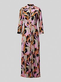 Sukienka koszulowa z rękawem o dł. 3/4 model 'SAVANNA' YAS różowa EAN 26022663