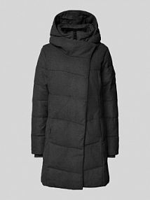 Płaszcz pikowany z kapturem model Pavla Ragwear szary damski EAN 2421-60046