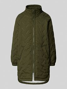 Płaszcz ze stójką model Crown FREE/QUENT oliwkowy damski EAN Stift Stepp8