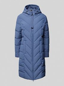 Płaszcz pikowany z kapturem model maise Fransa niebieski damski EAN 20613859