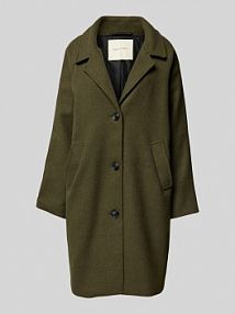 Płaszcz z kieszeniami z wypustką model MELLON FREE/QUENT oliwkowy damski EAN 204826