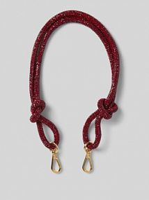 Pasek z obszyciem kamieniami stras Weat czerwony damski EAN WE00202405