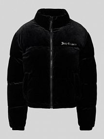 Kurtka pikowana z cekinowym obszyciem model MARGO Juicy Couture czarna damska EAN JCOIJ224556