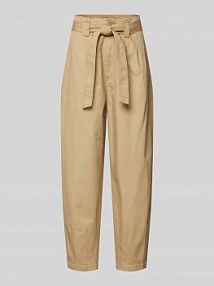 Spodnie szerokie z wiązanym paskiem Polo Ralph Lauren oliwkowe EAN Belted Ankle  Ch