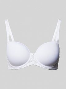Biustonosz z fiszbinami i podszewką model Amourette Triumph biały EAN 10214770