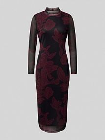 Sukienka midi z półprzezroczystego materiału Zero czerwona EAN 1091702472