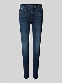 Jeansy o kroju skinny fit z 5 kieszeniami model 3301 G-Star Raw granatowe damskie EAN D05175-8968