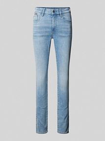 Jeansy o kroju skinny fit z 5 kieszeniami model 3301 G-Star Raw niebieskie damskie EAN D05175-8968