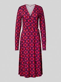 Sukienka midi w stylu kopertowym milano italy czerwona EAN 44-5474-1351