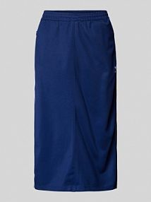 Spódnica midi z wyhaftowanym logo adidas Originals niebieska EAN DKBLUE